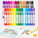 26 Color Washable Dot Markers for Kids with Activity Book, Non-Toxic Paint Daubers
