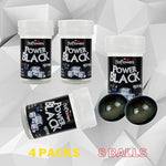 Hot Ball Set - Power Black - Warm And Refresh The Skin With Cinnamon, Eucalyptus And Mint - - Brazilian Ball (Pack W 4)