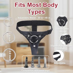 Strap On Dildo Harness,Adult Sex Toys For Women Men,Lesbian Gay Couple Vaginal Anal Play With 3 Metal Rings Can Be Pegging To Most Dildos