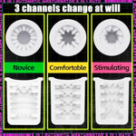 Automatic Male Masturbators 5 In 1 Penis Pump App Control 9 Rotating Thrusting 3 Sucking Real Voice Sex Toys For Men Male Stroker 3D Realistic Textured Pocket Pussy Devil Ver.2 Green