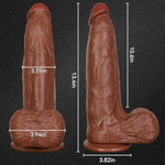 13.4'' Huge Thick Big Dildo Sex Toys, 3.15'' Diameter Giant Black Pvc Dildos With Small Glans & Strong Suction Cup For Hands-Free Play, Realistic G-Spot Anal Vagina Dildo For Men Women