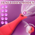 Vibrator Wand Sucking Vibrators-Wand Massager For Women With 10 Vibrating & 10 Suction Modes,Nipple Toy Dildo-Adult Sex Toy G-Spot Clitoral Stimulator,Female Vibrator Sexual Pleasure Tools For Women