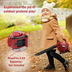Kids Leaf Blower | Toddler Landscaping Gardening Tools And Equipments | Includes Mask Safety Goggles And Earmuffs
