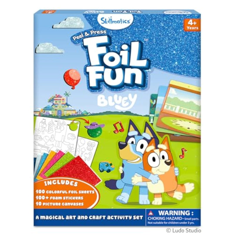 Foil Fun Bluey DIY Foil Art and Craft Activity for Kids