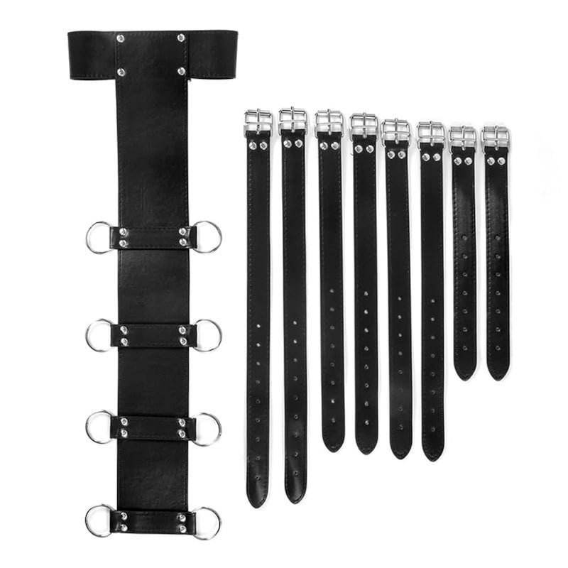 Bdsm Neck-To-Wrist Restraint Kit Handcuffs, Collar For Couples, Sm Play, And Bed Games Sex Toys