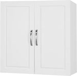 Bathroom Kitchen Wall Cabinet, Garage or Laundry Room Wall Storage Cabinet, White Stipple, Linen Tower Bath Cabinet, Cabinet with Shelf, White FRG231-W