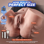 Discreet Sex Doll Male Masturbator With Luggage, 36Lb Realistic Skin Texture Female Big Ass & Pussy Adult Sex Toy With 2 Hole Deeper Vagina & Tight Anal, Torso Sex Dolls For Orgasm (Flesh)