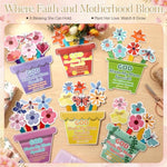 24 Sets Mother's Day Flower Bouquet Craft Kit for Kids, Sunday School & VBS