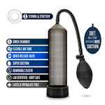 Performance Vx101 - Male Enhancement Pump - Beginner Penis Pump For Enlargement - Synthetic Rubber Ball Pump For More Suction - Soft Sleeve - Makes You Bigger For Men - Black