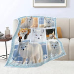 Cute Fox Blanket Fox Animal Lover Throw Blankets Gifts For Girls Boys Kids Soft Cozy Fleece Plush For Couch Sofa Bed 50"X40"