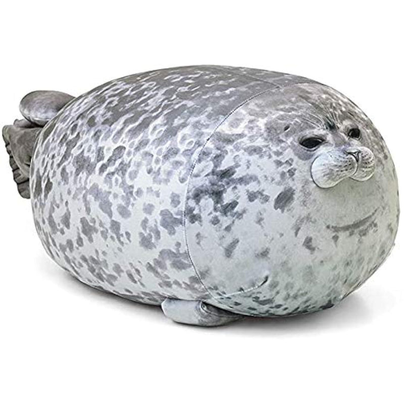 Chubby Blob Seal Pillow Cute Seal Plush Toy Cotton Stuffed Animals (Small)