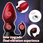 Adult Sex Toys For Men Vibrating Butt Plug Anal Plug, 2-In-1 Vibrator Prostate Massager With Powerful 7 Modes P-Spot & Perineal Massage, Male Sex Toy With Remote Control Couple Adult Sex Toys & Games