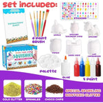 Sensory Toys Squishy Toy Food - Stress Relief Squishies For Girl Kids Age 4 6 8 10 Kawaii Jumbo Diy Slow Rising Squeeze Autism Unicorn Gift Ice Cream Cake Milk Shake Donut Painting Art Set