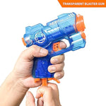 2 Pack Mini Blaster Guns For Nerf, Christmas Stocking Stuffers For Kids, Small Toys Pistols For Boys Toddlers Ages 3-5 5-7 8-12 Year Olds Birthday Gifts - 20 Refill Foam Darts And 2 Wristbands