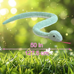 Green Plush Snake Stuffed Animal Toy, Soft Cuddly Plushie Hugger Toy For Boys & Girls, Gifts For Kids Or Girlfriend, 50 Inches