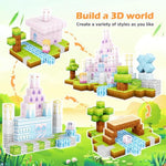 Magnetic Blocks, 150 Pcs Magnetic Building Blocks Set, Castle Magnet Building Cubes, Magnet Tiles Stacking Toys For Kids, Stem Sensory Toys For Girls Boys 3 4 5 6+ Years Old, Birthday