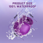 Rose Toys for Women, Sucking Couple's Sex Toys Purple Rose Vibrator Clitoral Nipple Stimulator with 10 Modes, G Spot Vibrator Rose Sucker, Personal Massager for Couples