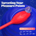 Rose Sex Toy, Tongue Licking & Vibrating Dildos, Dual Motor Clitoral & G-Spot Stimulator With 9 Licking/Vibration Modes, Sexual Pleasure Tools For Women, Female Adult Sex Toys