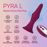 FemmeFunn Pyra Vibrating Butt Plug, Remote, 10 Modes, Waterproof, Textured