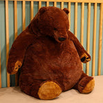 23.6In Dark Brown Teddy Bear Plush Toy Simulation Djungelskog Teddy Bear Stuffed Animal Doll Home Decor Gift For Kids And Friends (23.6Inch/60Cm)