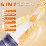 App Control Sex Machine Thrusting Dildo Vibrator Adult Sex Toys With Heating Function For Men/Women, Anal Dildo Machine Adult Toys With 10 Vibrating & Thrusting Modes For G Spot Clit Anal Stimulation