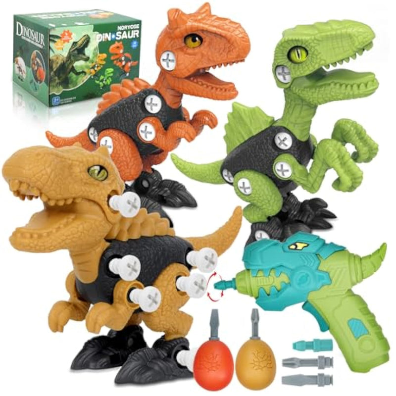 Dinosaur Toys For 3, 4, 5, 6, 7, 8 Year Old Boys, Kids Take Apart Toys With Electric Drill Stem Construction Building Educational, Party Christmas Birthday Gifts For Boys Girls