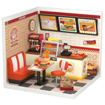 Diy Miniature Plastic House Building Set Toys Playset With Led Suitable For Mini Figures Construction Toys Diorama Kit Gifts For Teens Adults (Yum Yum Burgers)