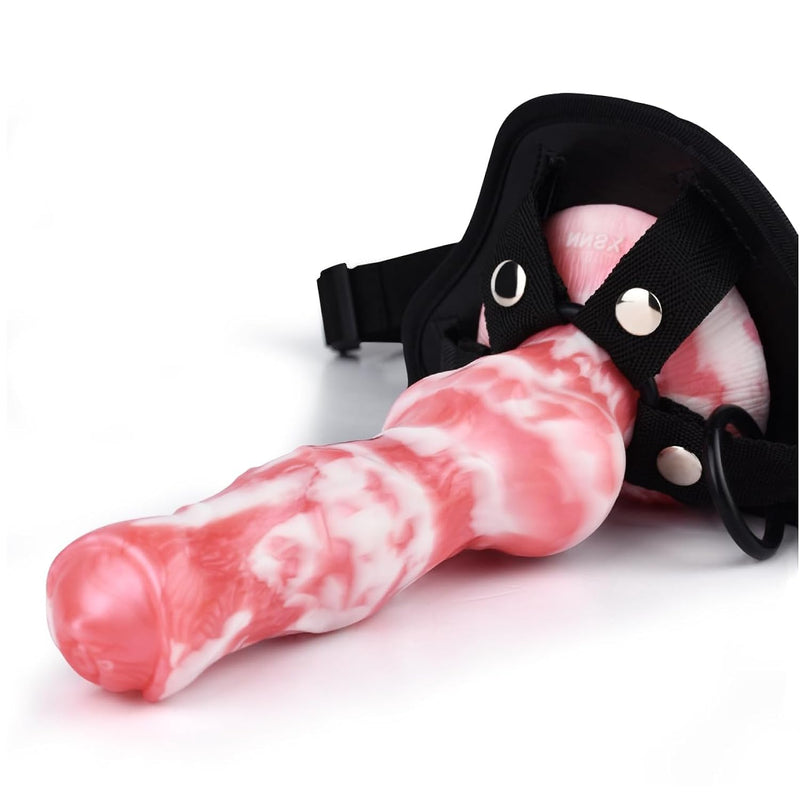 “ Dani The Knotty” Classic Fandom Dildo, 18.5Cm Insertable Realistic Silicone Sex Toys,Sexual Novelty For Adult Masturbation And Anal Penetration (Strap-On)