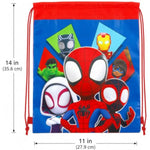Spidey and Friends Travel Activity Kit for Kids with Drawstring Bag Bundle