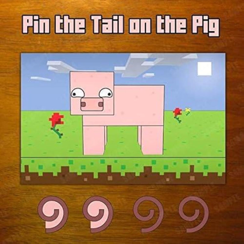 Pin The Tail On The Pig Fun Kids Birthday Party Supply Celebration Activity