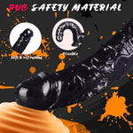 7.87 Inch Realistic Black Dildo For Beginners, Lifelike Transparent Dildo G Spot Stimulator With Strong Suction Cup, Body-Safe Small Anal Dildos Adult Toy Suitable For Women/Men/Gay/Lesbian