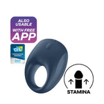 Strong One Connect App| Penis Ring | Vibrating Cock Ring | Couples Sex Toys | Additional Clitoral Stimulation | Waterproof (IPX7) | Rechargeable Battery | Skin-Friendly Silicone