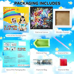 Football Helmet Diamond Art Painting Kit for Kids with 7X7 Inch Frame