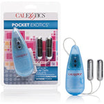 Pocket Exotics Impulse Slim Twin Bullets Double Vibrator With 5 Powerful Functions Of Vibration And Pulsation Silver Se-0054-40-3