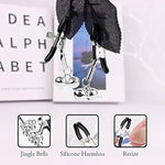 6Pcs Bondage Restraints Set With Furry Handcuffs Satin Blindfold, Whip, Spanking Paddle, Bells Clamp, Feather Teaser For Couples