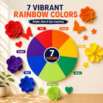 12 x 18 Construction Paper, 56 Sheets, 7 Colors, Heavyweight 180 GSM Craft Paper