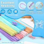 200 PCS Pastel Pipe Cleaners, 7 Colors Pipe Cleaners Bulk for Crafts, DIY and Handmade Projects