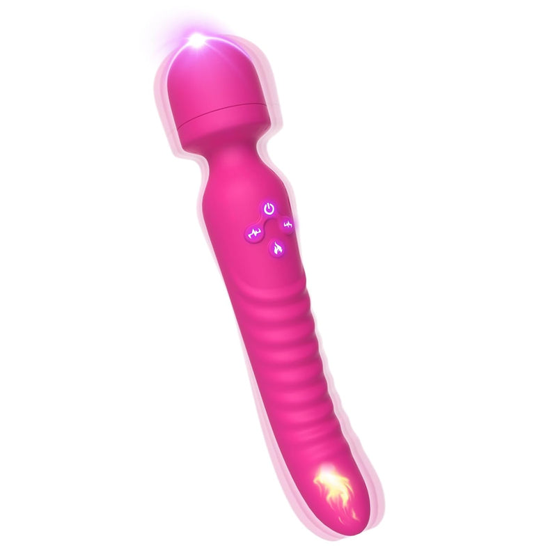 G Spot Vibrator, Clitoral Rose Stimulator Heating Function And Mini Vibrating Ball For Clitoris, Vibrator Wand G-Spot Stimulation, Wand Massager Waterproof Adult Sex Toys For Women Or Couples