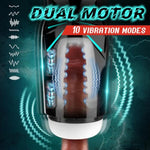 Automatic Male Masturbators Sex Toy Cup With10 Vibration&7 Sucking,Sucking Penis Pump Pocket Pussy Stroker With 6-Hole Air Circulation Design, Male Sex Toys For Men Maturbation