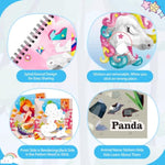 3Pcs Paint by Sticker Books for Kids Ages 4-8, Sticker by Number Gifts for Holiday Season