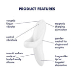 Bold Lover Vibrator Sex Toy | Adult Toys For Women | Best Couple Vibrator | Vibrating Sexual Pleasure Device | Stimulation Vibrators | Female Wellness Tools | Woman Pleasure Sextoy (White)