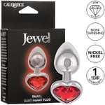 Jewel Small Ruby Heart Anal Plug