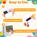 30 Pcs Back to School Coloring Magnet Craft Kit, DIY Welcome Back Classroom Activity