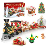 Christmas Train Building Blocks Set, Trian Model Building Toy Collectible Holiday Block Sets For Boys & Girls, Home Decor For Adult Boys Girls Kids Aged 8+(1041 Pcs)