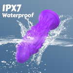 Harness Strap-On Dildos With 2 Silicone Dildos And 10 Strong Vibration Modes, Sex Toys With Adjustable Strap For Female Couple Lesbian, Anal G-Spot Stimulation Realistic Dildo, Purple