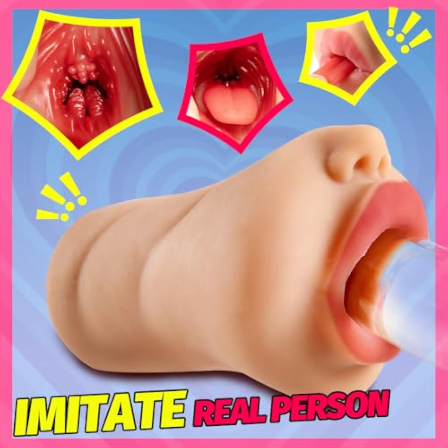 Oyiyeyiyo Realistic Mouth Male Masturbator, Deep Throat Pocket Pussy B BlessMyBucket Oyiyeyiyo Realistic Mouth Male Masturbator, Deep Throat Pocket Pussy B BlessMyBucket