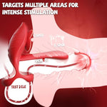 Vibrating Cock Ring Penis Sleeve, Sex Toys For Men Penis Ring Vibrator With Rose Clitoral Stimulator 10 Vibrations, Adult Toys For Men & Women Couples Vibrator, Male Sex Toy Couple Sex Toys