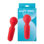 Mini Wand Vibrator Sex Toy For Women - Flexible Head Small Vibrator Wand Massager With 10 Vibration Modes - 100% Waterproof, Cordless, Usb Rechargeable, Travel-Friendly Adult Toy (Red)