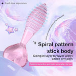 Heart Vortex Anal Plug Glass Crystal Butt Plug For Advanced & Beginner?Sex Toys Anal Trainer For Women Men Couples