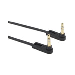 3.5Mm Audio Cable, Right Angle Gold Plated 3.5Mm Auxiliary Audio Stereo Male To Male Cable(0.5 Feet)